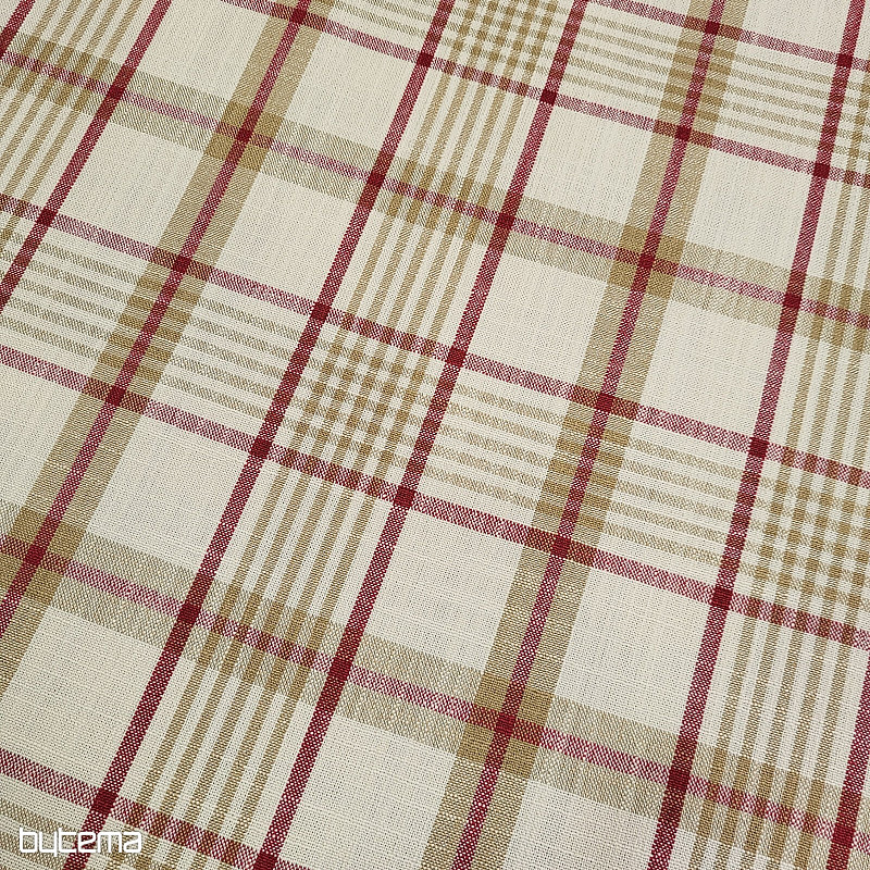 Dekorativer Stoff ANZOL ROT