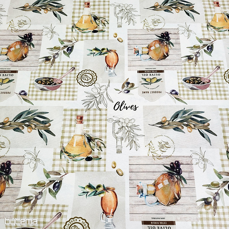 Dekorativer Stoff OLIVEN PICUAL