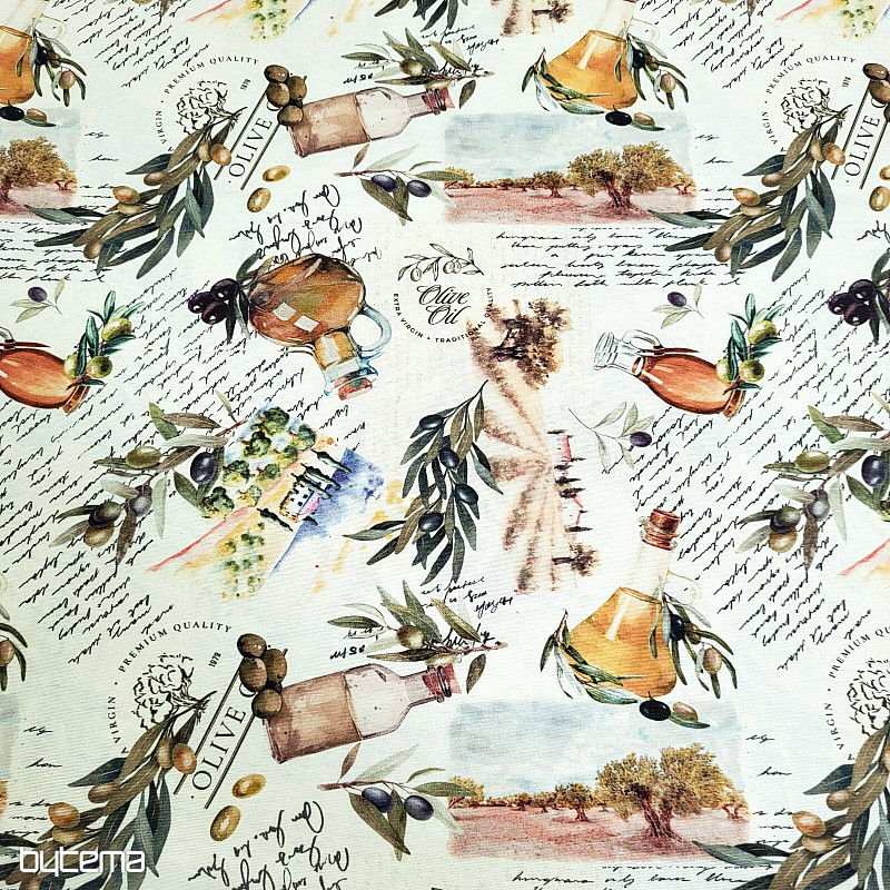 Dekorativer Stoff OLIVY FARGA