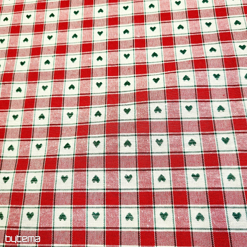 Dekorativer Stoff MAXI CORET rot