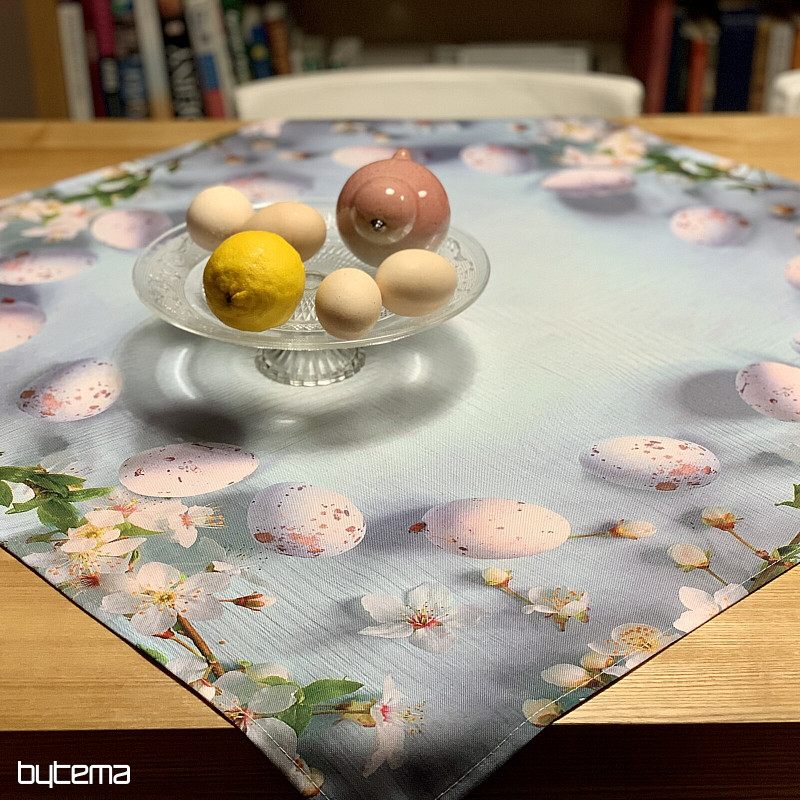 Tischdecke und Schal OSTERN mit Blumen