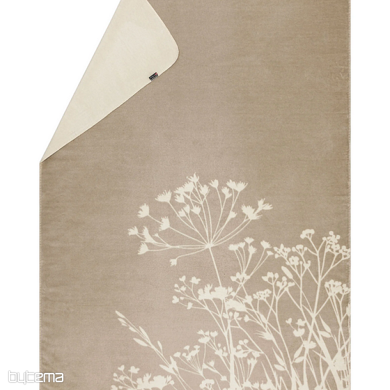 Decke aus Bambusgras, ecru