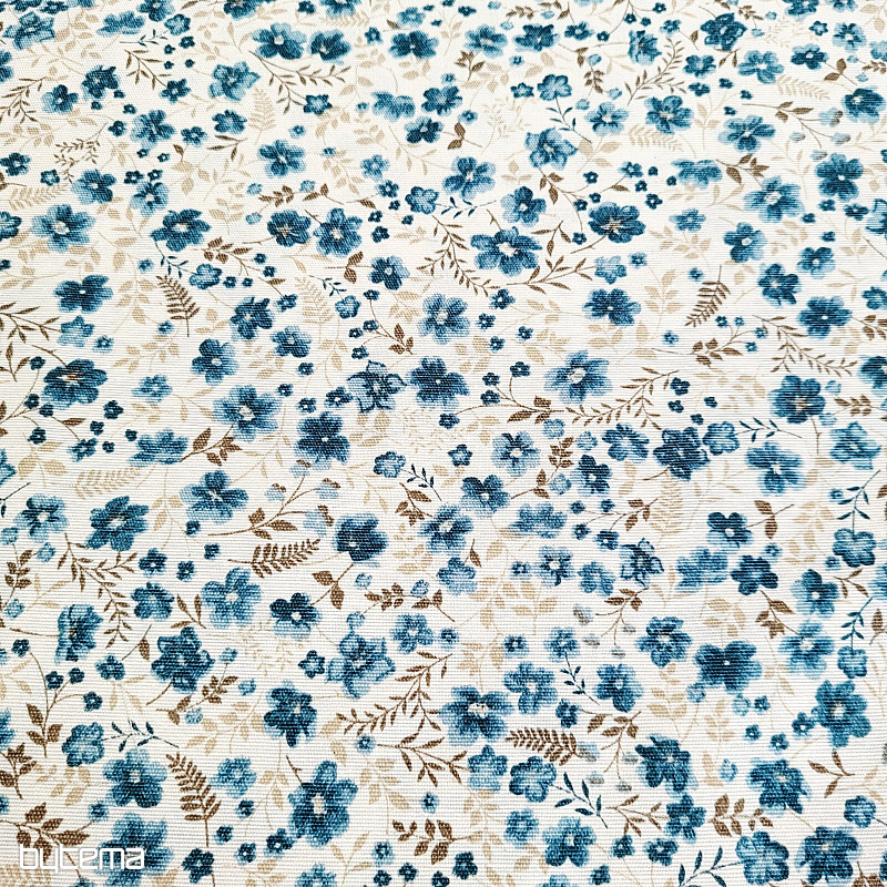 Dekorativer Stoff CIRI Petrol