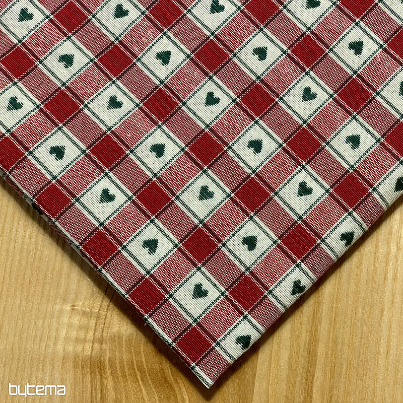 Tischdecke und Schal MAXI CORET rot