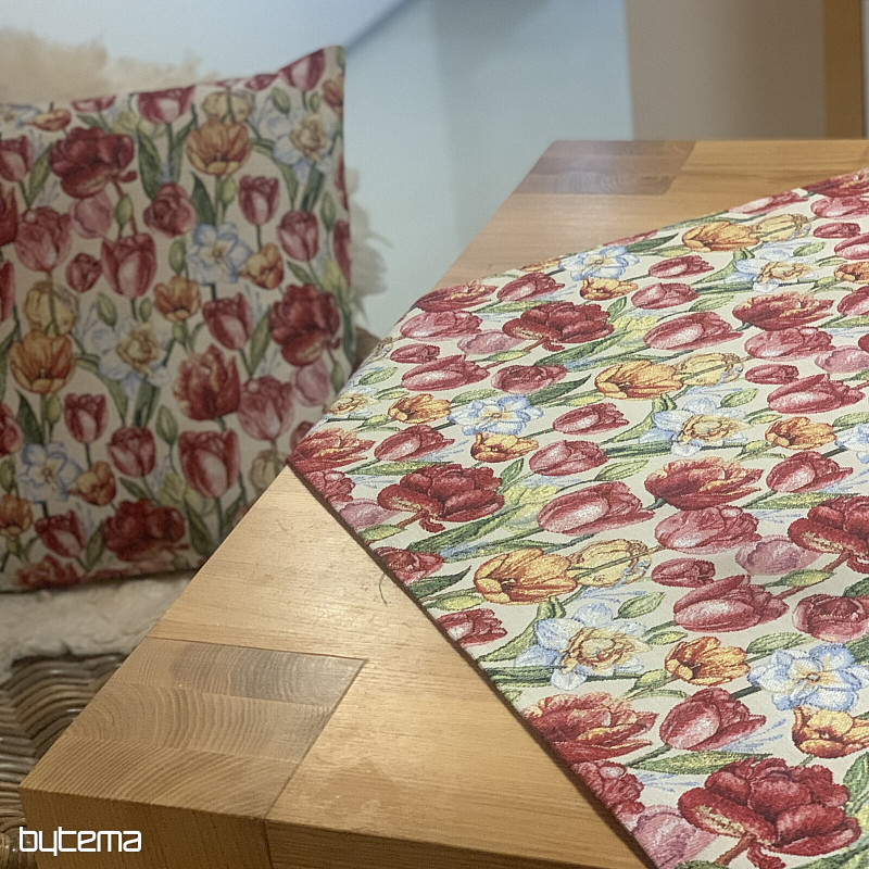 Kissenbezug mit Wandteppichmotiv TULPIS NAOMI