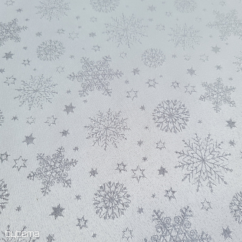 Dekorativer, einfarbiger Stoff FLAKES MIX GRAU