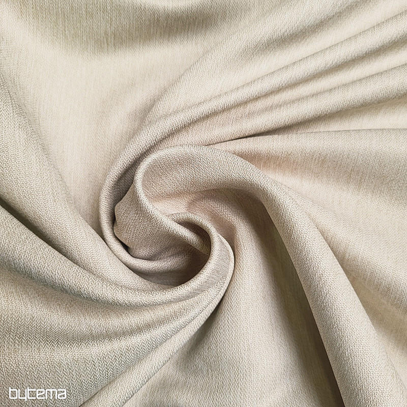 Luxuriöser, einfarbiger Designer-Dekorstoff GERSTER 7032/0870 BEIGE