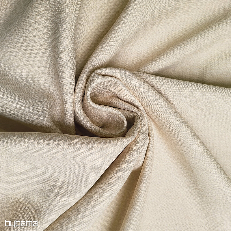Luxuriöser, einfarbiger Designer-Dekorstoff GERSTER 7032/0023 BEIGE