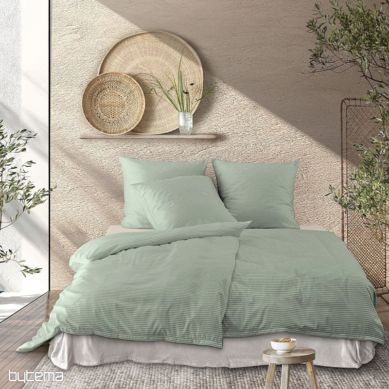 IRISETTE Luxus-Baumwollsatin TOKIO 8607-30 Grün