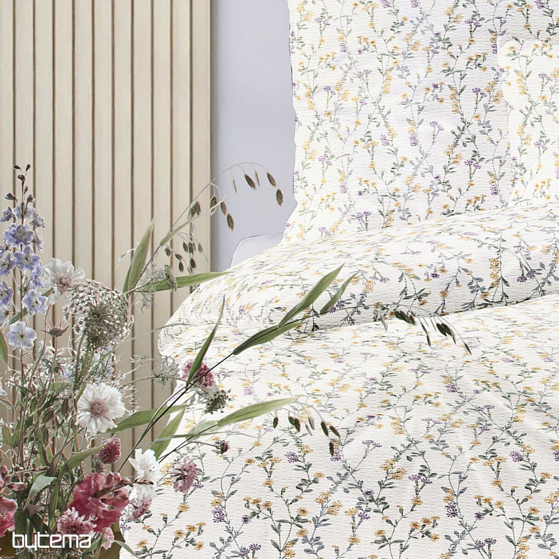IRISETTE Luxus-Crêpe EASY 8665-40 Gelbe Blüten