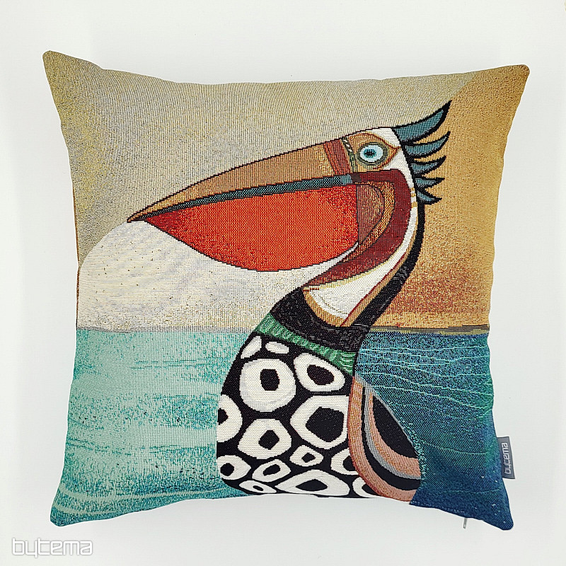 Kissenbezug aus Wandteppich TUKAN