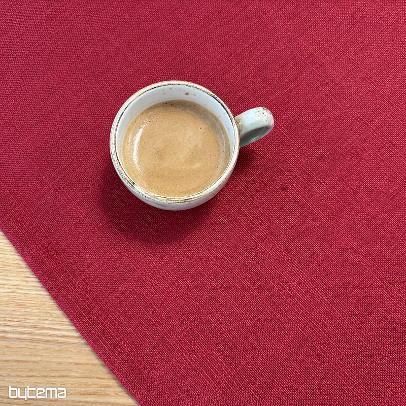 Tischdecke und Schal VALS RED