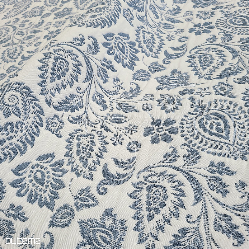 Dekorativer Stoff COSTA FLOR BLAU