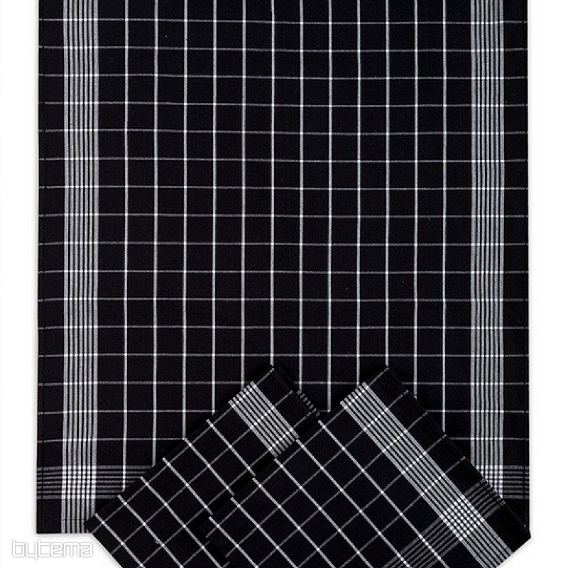 Baumwollhandtücher NEGATIVES SCHWARZ - WEISS