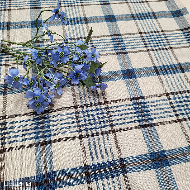 Tischdecke und Schal ANZOLBLAU
