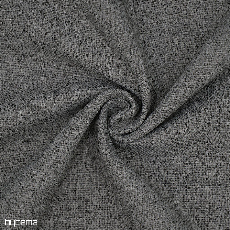 Einfarbiger Designer-Dekorstoff DIM OUT GERSTER 77045/0840 DUNKELGRAU