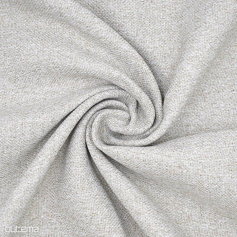Einfarbiger Designer-Dekorstoff DIM OUT GERSTER 77045/0023 WHITE COFFEE