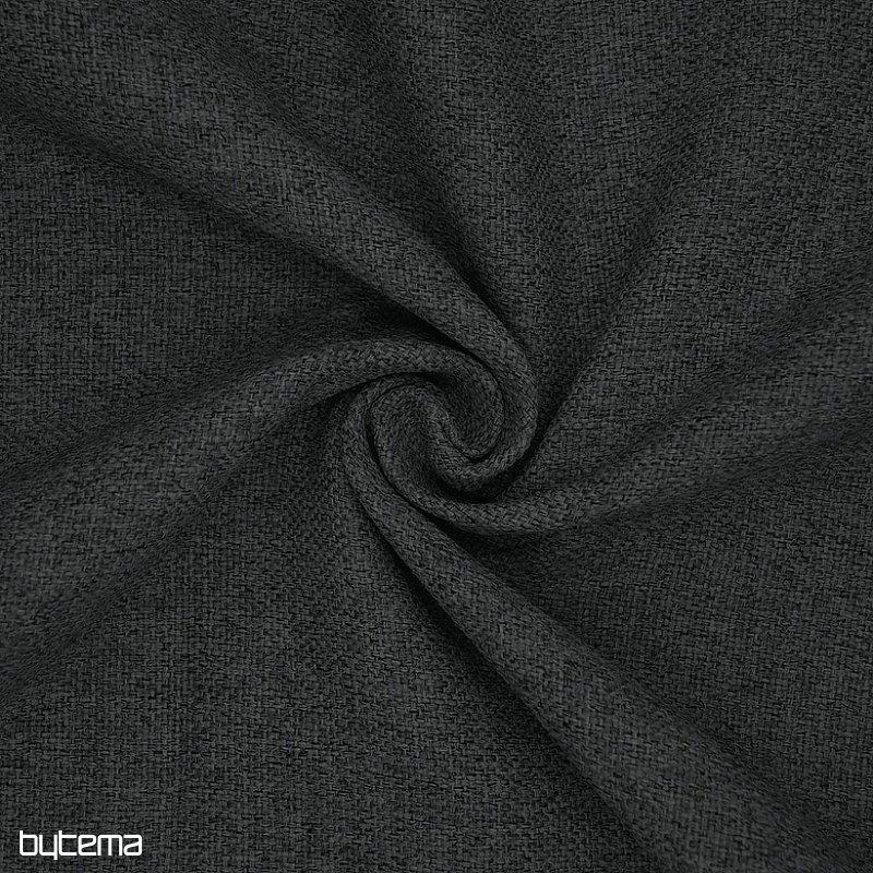 Einfarbiger Designer-Dekorstoff DIM OUT GERSTER 77045/0810 ANTHRAZIT
