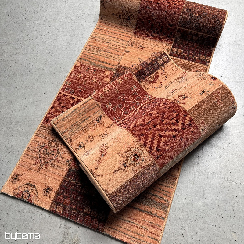 Luxuriöser Wollläufer ROYAL PATCHWORK Creme