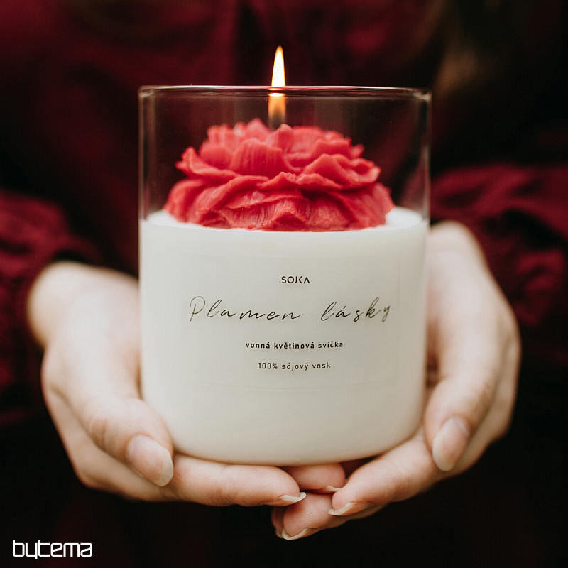 Duftkerze „Wüstenblume“ mit Kakteen