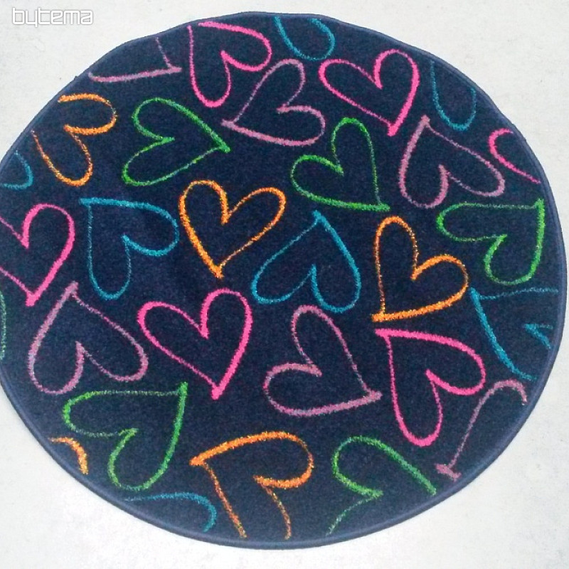 Kinderteppiche round HEARTS