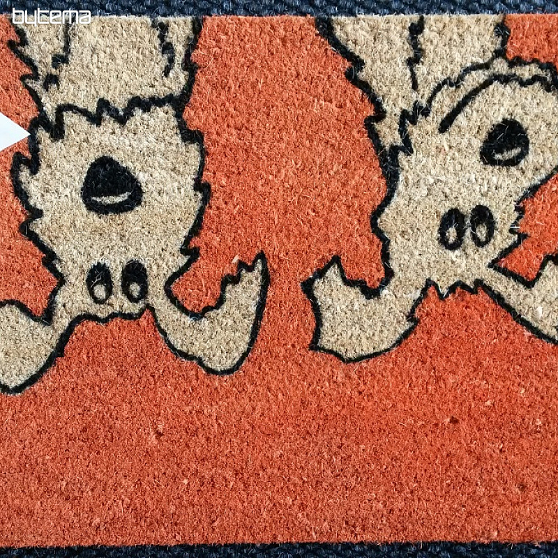 Fußmatte Orange Hund