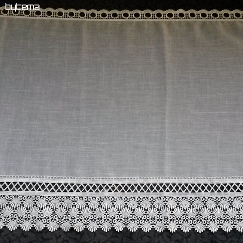 Gehäckelte Gardine für Vitrage 189 white