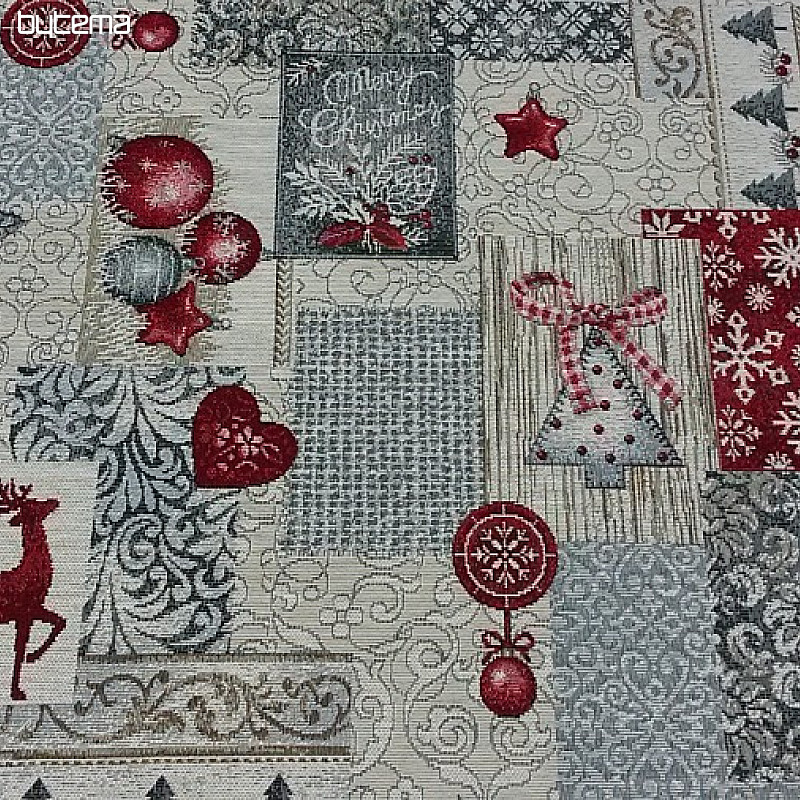 Gobelin-Tischdecke und Schal MODERN CHRISTMAS