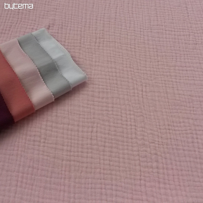 Baumwollstoff GAZE pink