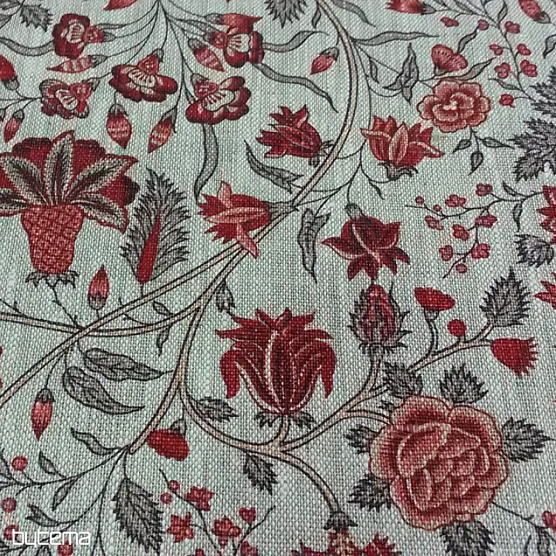 Leinenstoff KARIN grau