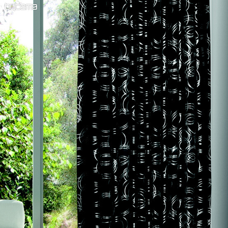 Dekorative vorhang EMANUEL schwarz 135x245 - blackout