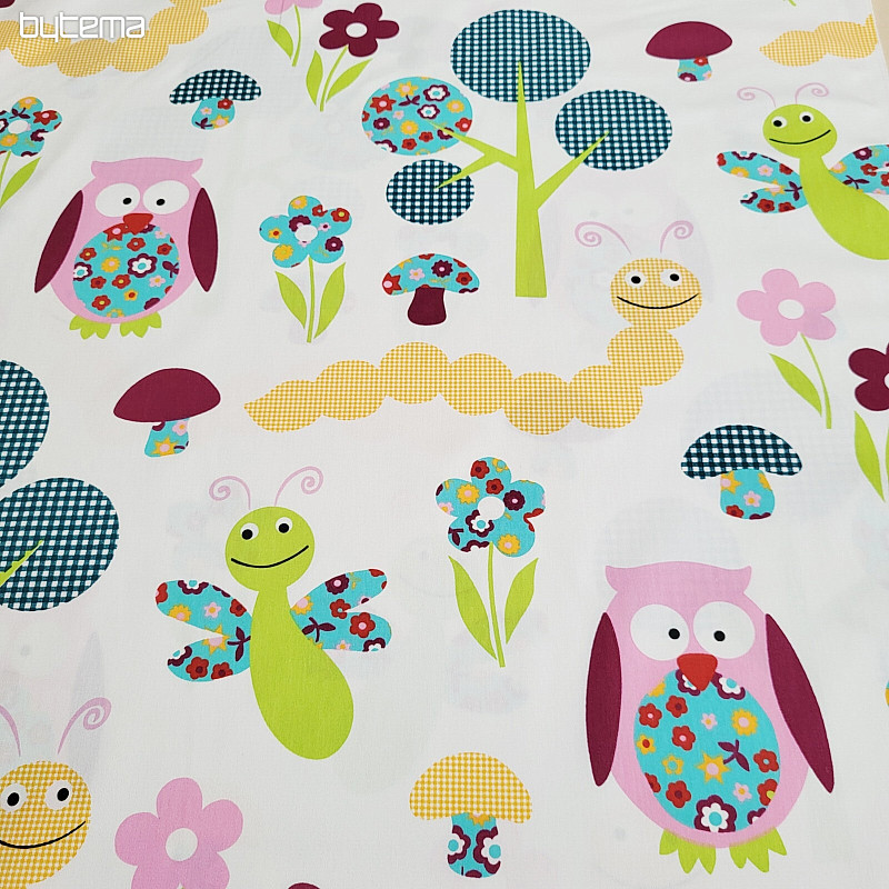 Kinder-Dekostoff MERRY FOREST