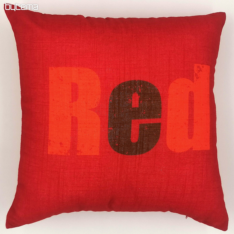 Dekorativer Kissenbezug in den Farben Rot
