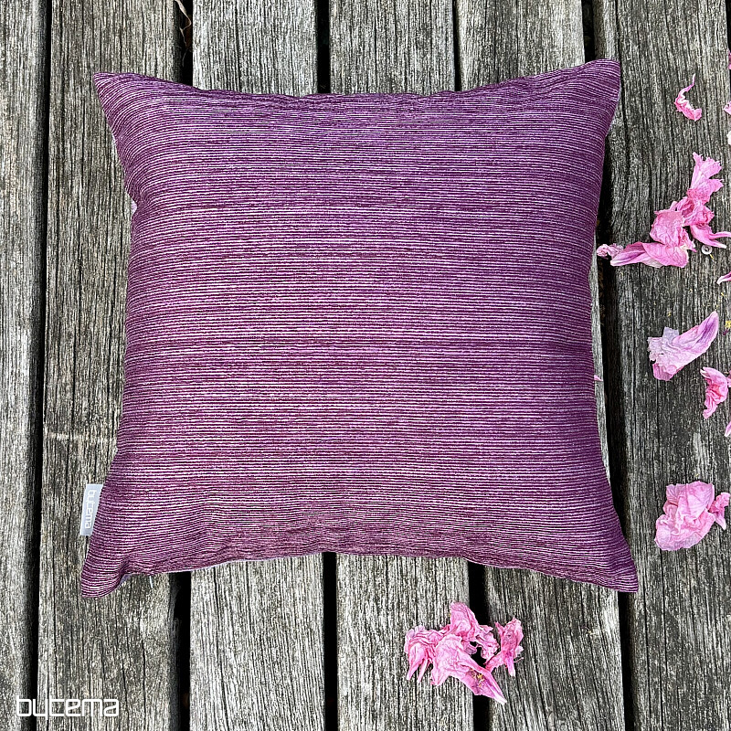 Chenille-Kissenbezug ELIA purple