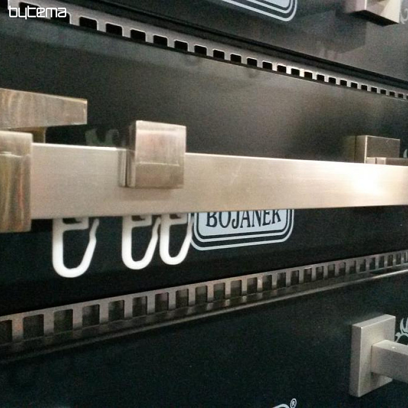 Luxuriöse Metallschiene , Gardinenstange MANHAT rostfrei Effekt