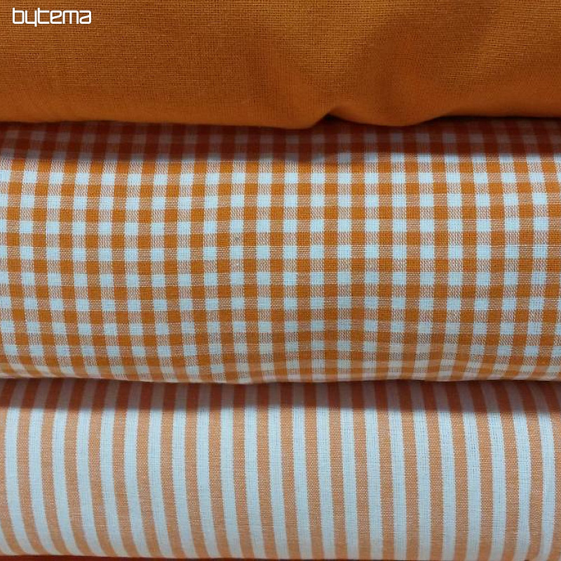 Dekorationsstoff Streifen orange 5 mm