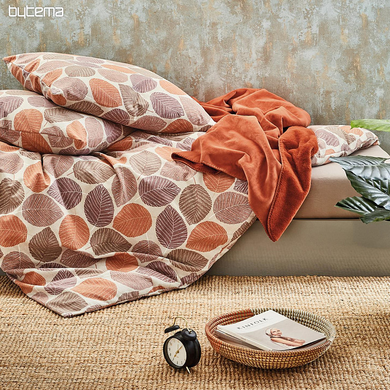 Luxus-Flanellbettwäsche IRISETTE Frank orange