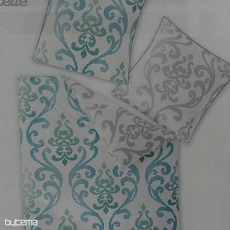 Satin-Bettwäsche SOL-K 8716-20 Ornament-türkis