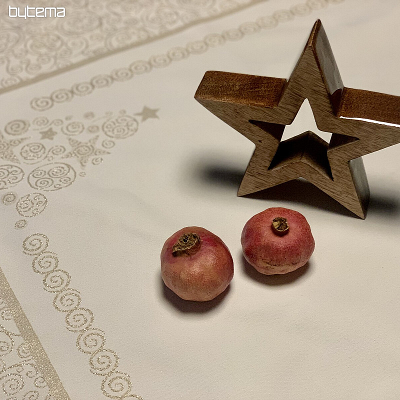 Weihnachtstischdecke ORNAMENT gold