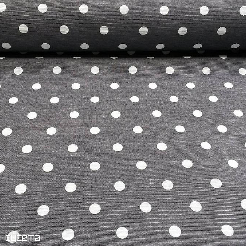 Dekorativer Stoff mit Polka-Dots, NEO Dunkelgrau 802