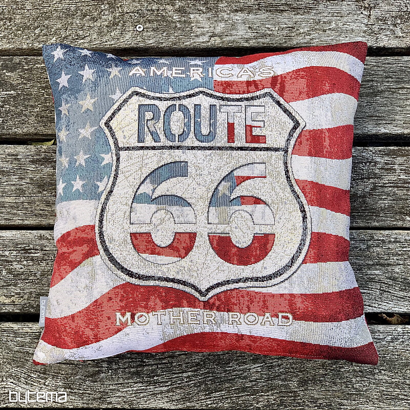 Gobelin-Kissenbezug ROUTE 66