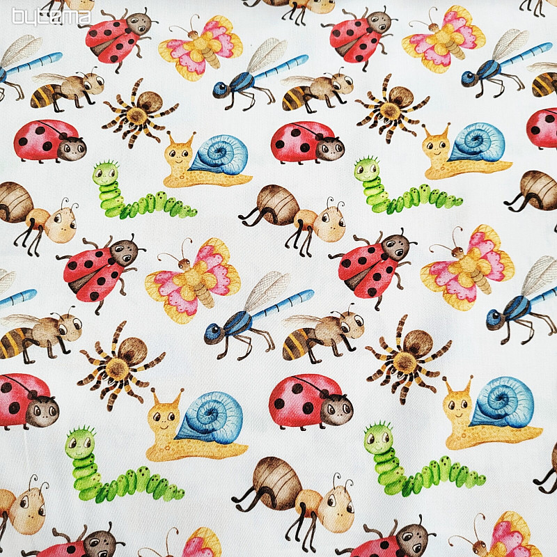 Kinder Baumwollsatin TIERE Digitaldruck
