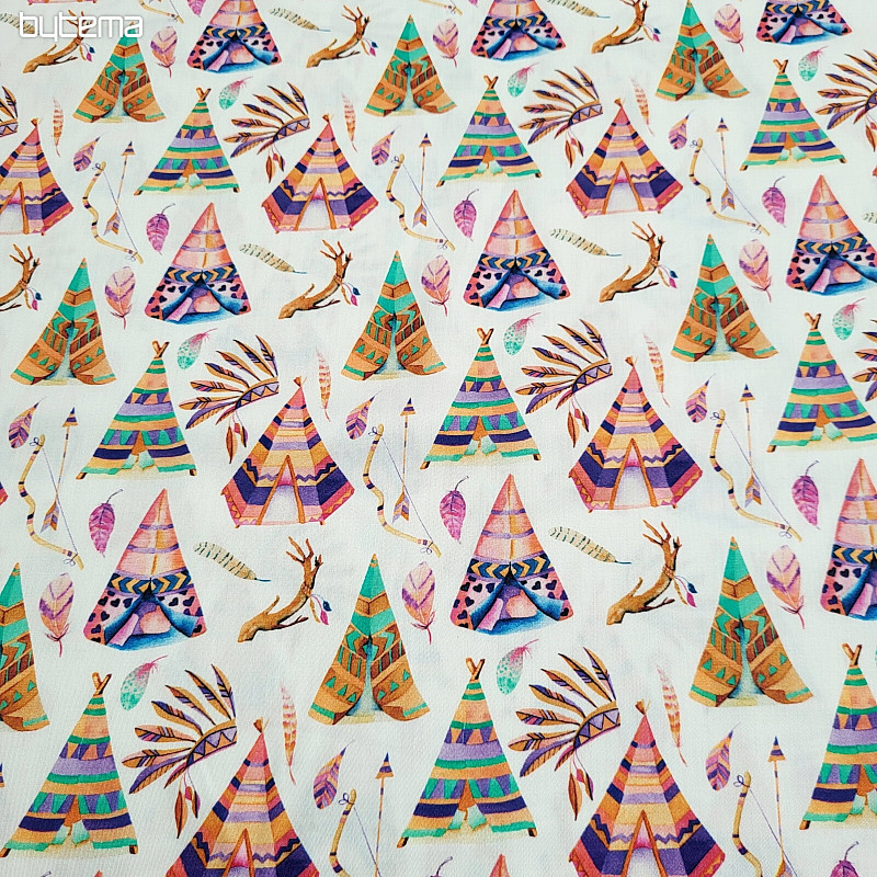 Kinder-Tipi aus Baumwollsatin mit Digitaldruck