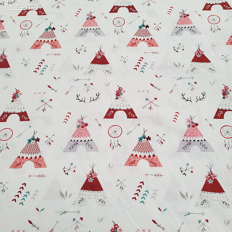 Baumwollstoff INDIAN TEEPEE