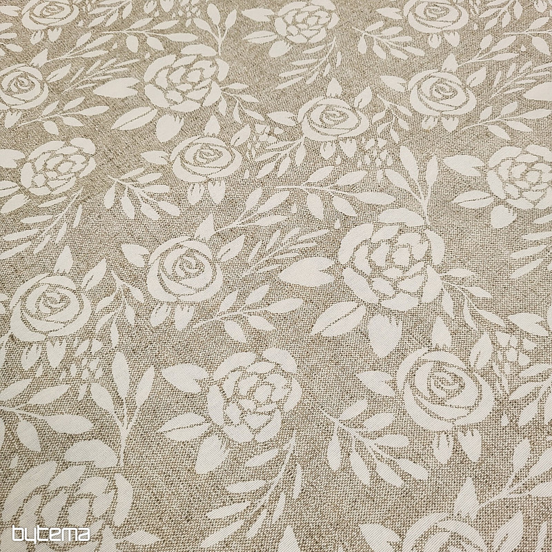Dekorationsstoff ROSEN creme
