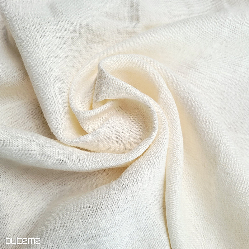 Leinenstoff VERONE uni ivory