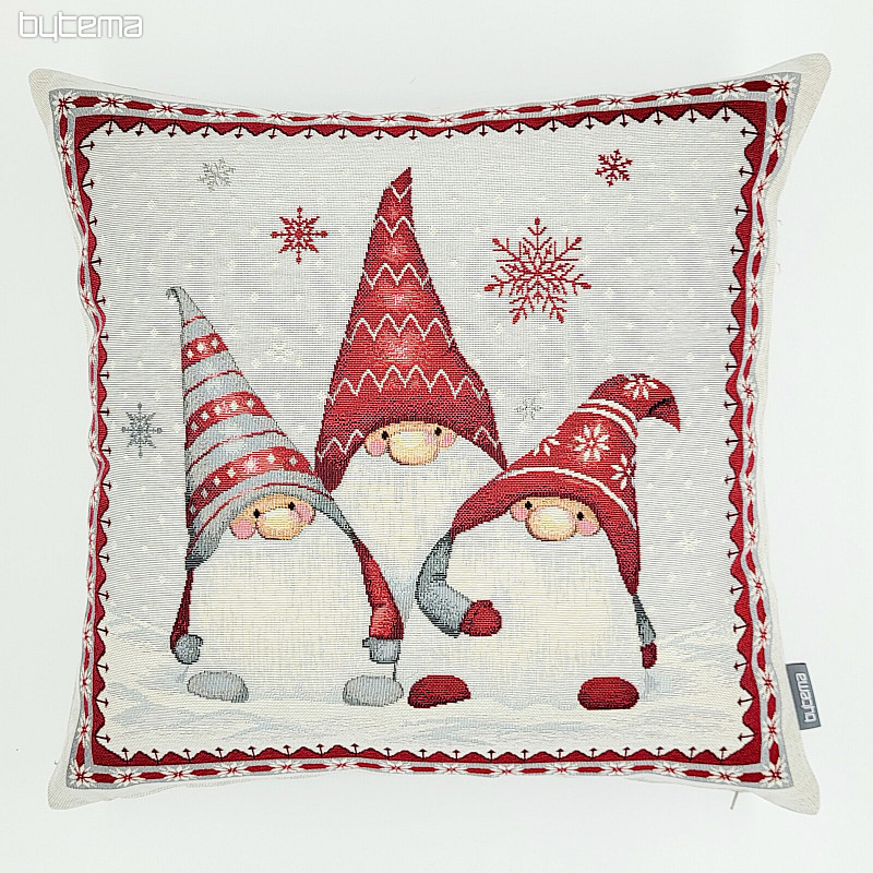 Weihnachtlicher Gobelinbezug WEIHNACHTSELFEN
