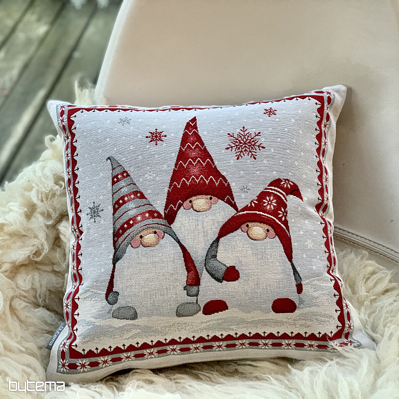 Weihnachtlicher Gobelinbezug WEIHNACHTSELFEN