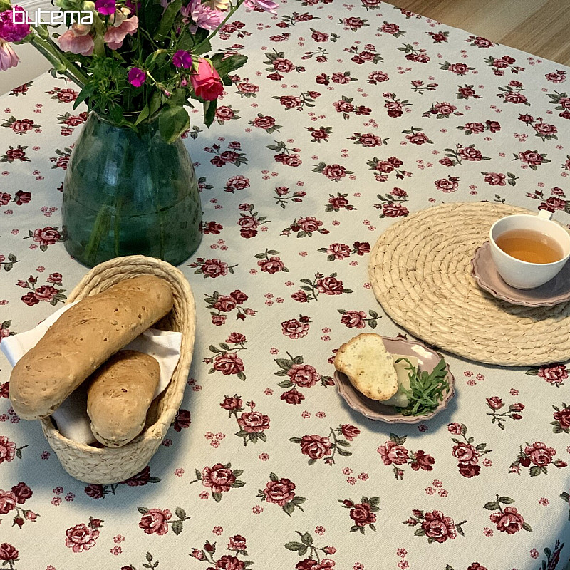 Gobelin-Tischdecke und Schal EDEN ROSES