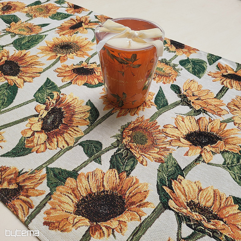 Gobelin-Tischdecke und SUNFLOWER-Schal